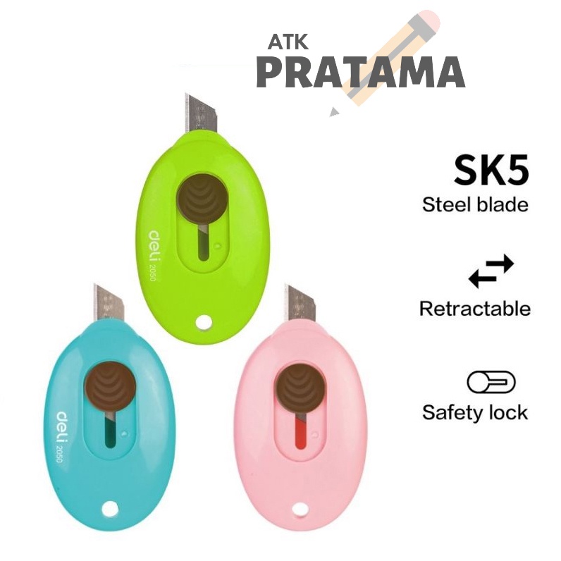 

SALE HABISIN STOCK!! DELI MINI CUTTER E2050 Cutter Kecil ATK PRATAMA
