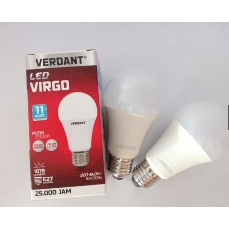 Lampu LED A Bulb Verdant 11 Watt Cahaya Putih Premium Bergaransi SNI