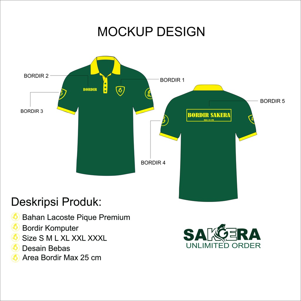 Download Custom Kaos Polo Bordir Komputer Kerah Wangki Shopee Indonesia