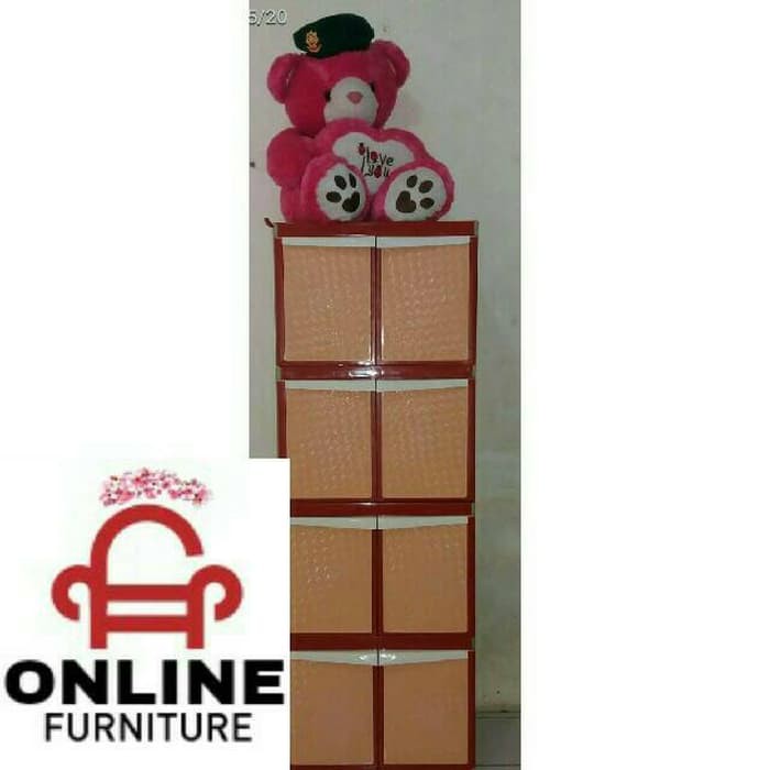 lemari plastik tabitha susun 4,lemari pakaian