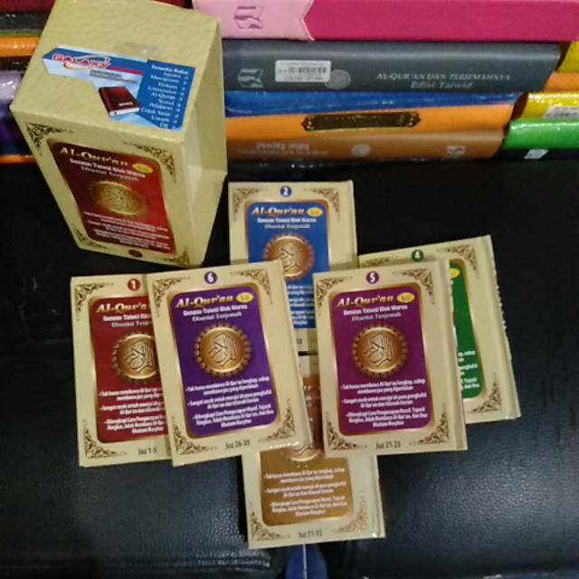 Alquran Ku Per 5 Lima Juz Terjemah Tajwid Blok Warna Mujazza Saku