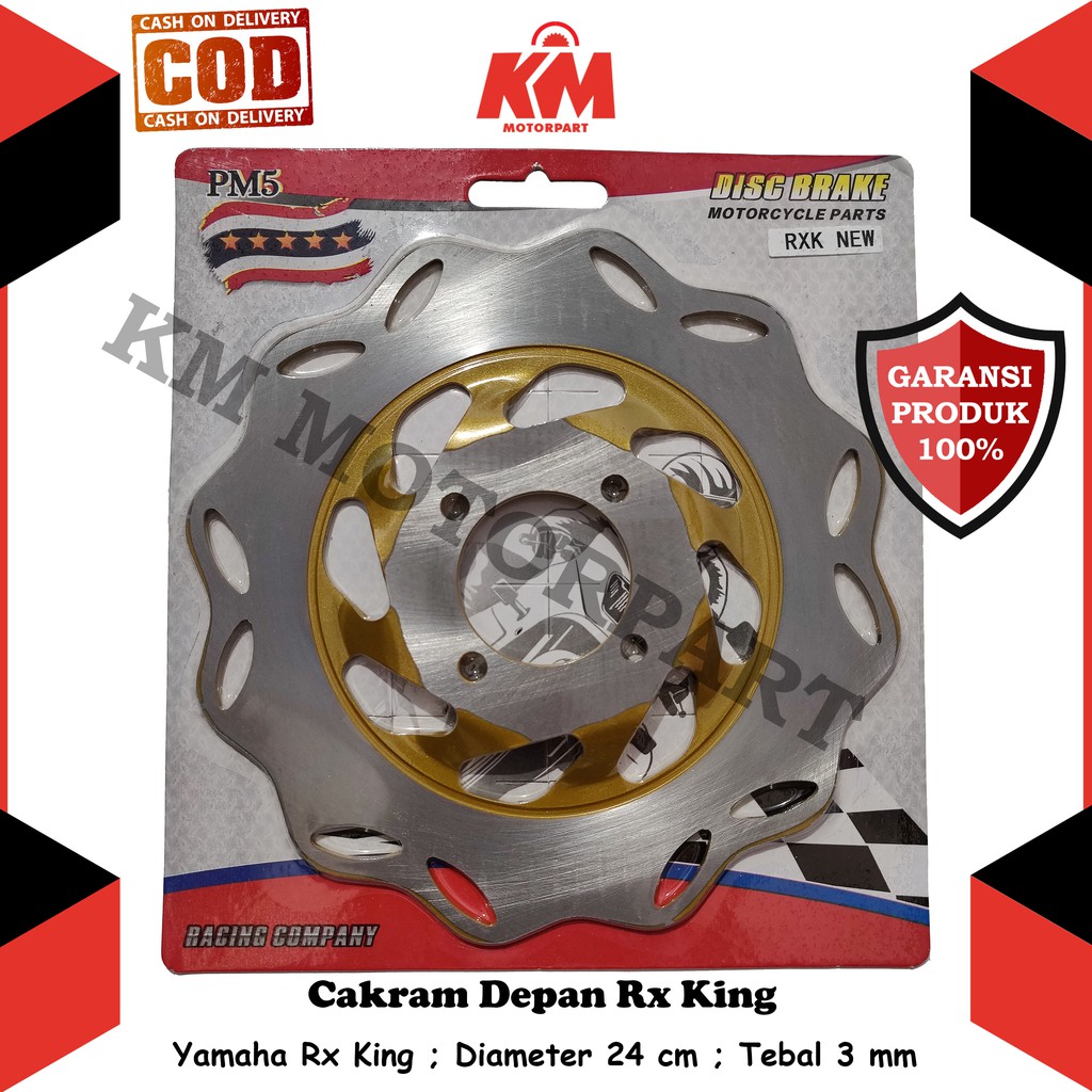 Cakram Depan Rx King Piringan Disc Brake RxKing Standard Diameter 24 cm Tebal 3 mm