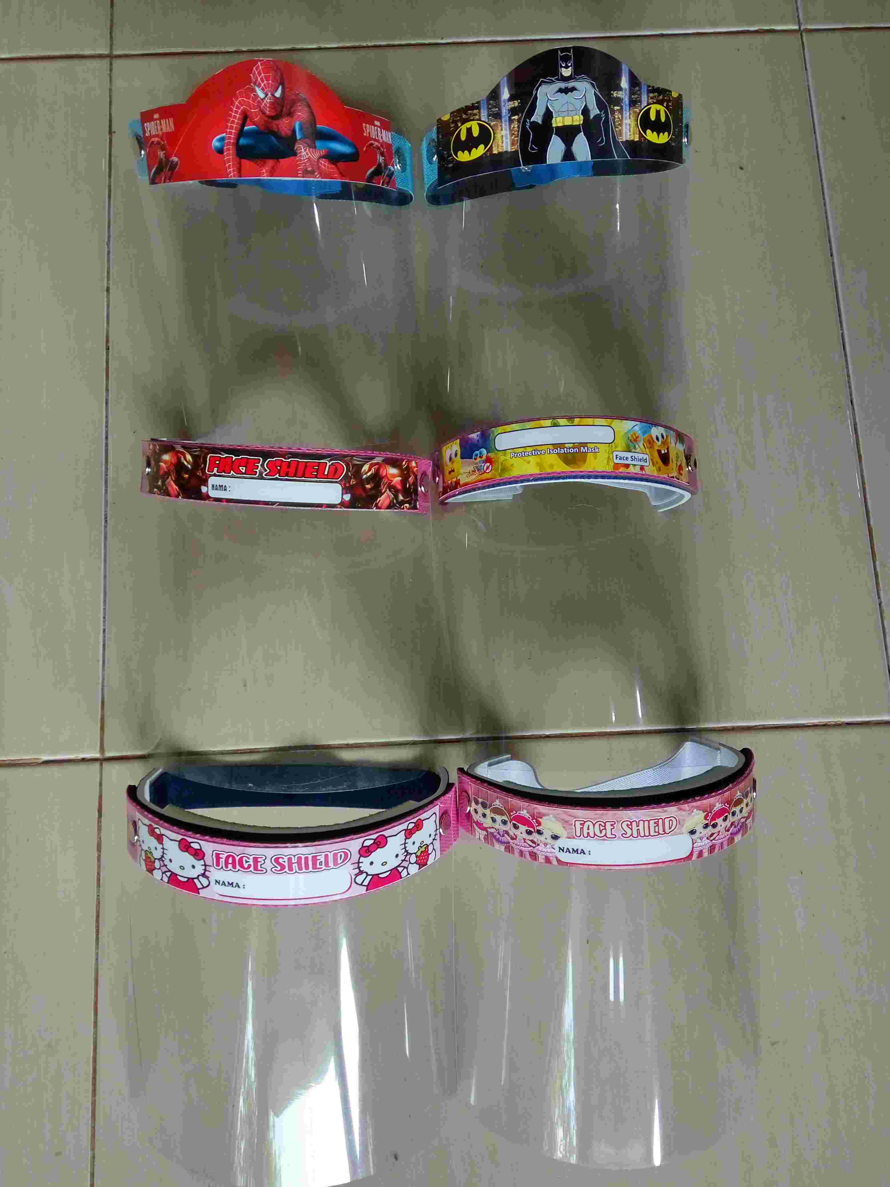 Face Shield Pelindung Wajah Buka Tutup Karakter Bayi/anak