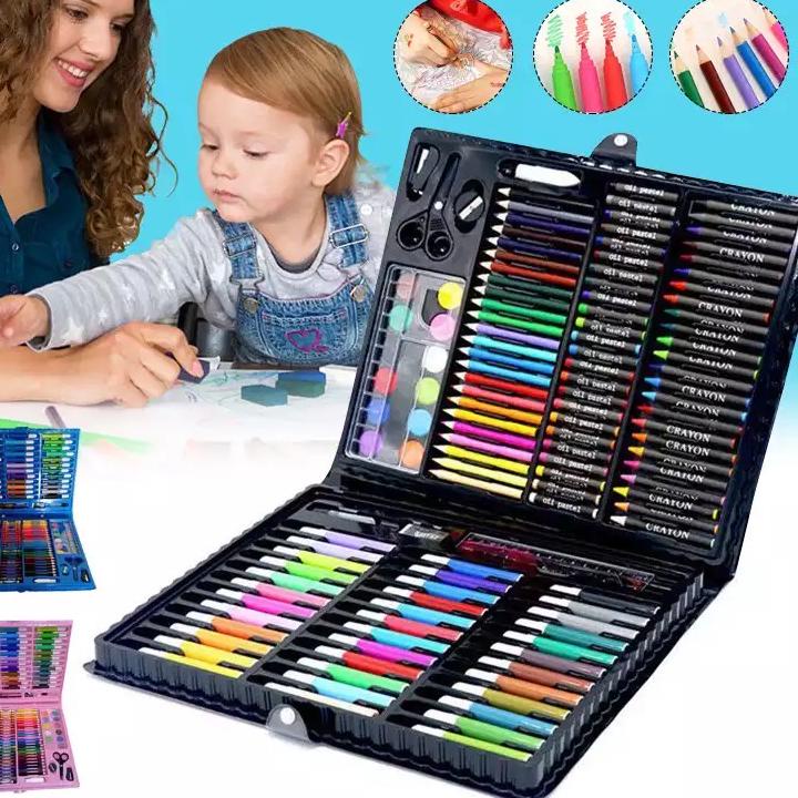 

Paling Diminati! XOQ - Art Set Isi 150 Pcs / Pensil Warna Crayon / Alat Melukis Set Anak / Colouring Set 150 Pcs / Pensil Warna Warni