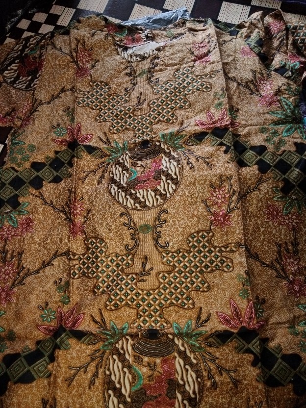 Batik Dolby Dolbi Dobby Doby Tenun Sutra Tulis Katun Atbm Baron Atasan Batik Wanita Sogan Srg308