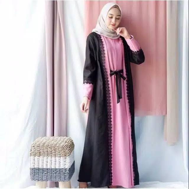 Fashion Muslim Rafanda Dress Gamis Terbaru Hijabers