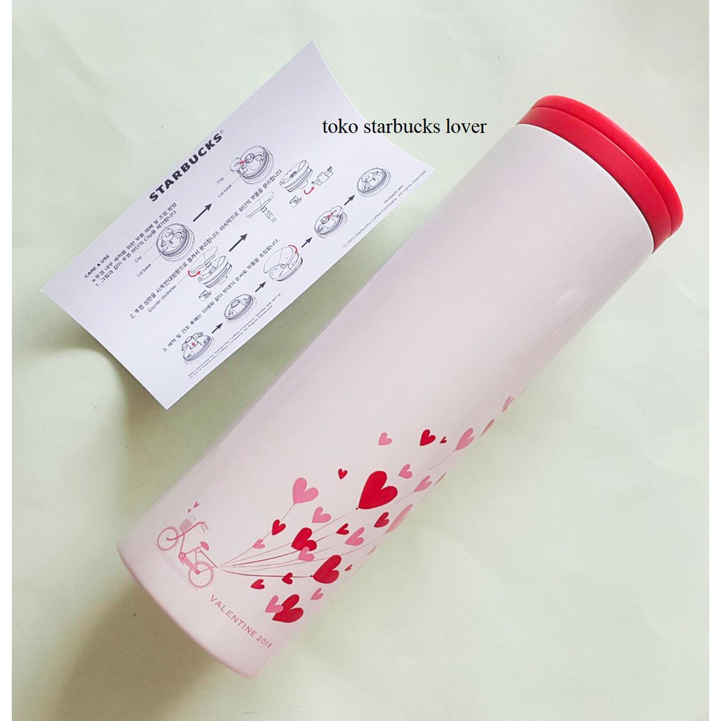 Starbucks Tumbler Stainless Steel Troy Korea Valentine 2019