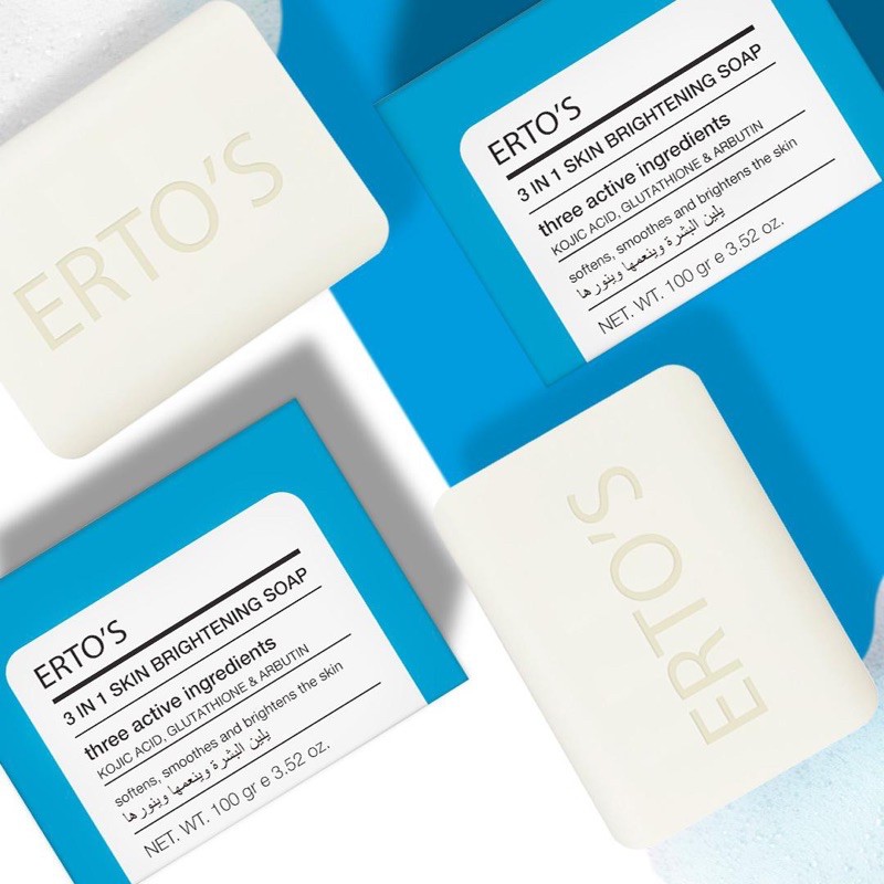Ertos 3in1 Skin Brithening Soap Paket Sabun Perawatan Pencerah Kulit Wajah By Myshopbdg22