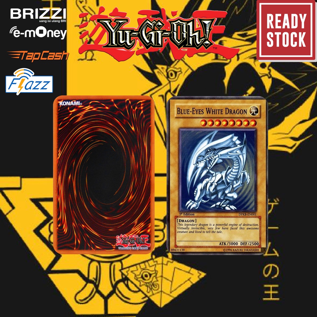 Emoney mandiri flazz bca gen 2 brizzi tap cash custom YU GI OH Card kartu e toll free edit 1 sisi atau 2 sisi cocok untuk komunitas dan souvenir