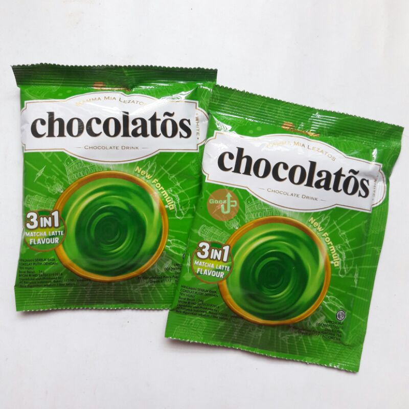 

[Bisa COD] Chocolatos Drink Chocolatos Matcha Latte Chocolate Cokelat Renceng Isi 10 pcs