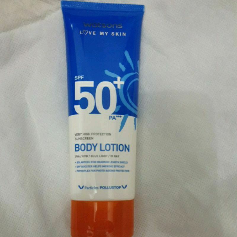Jual WATSONS very high protection Sunscreen Body Lotion SPF50 Shopee