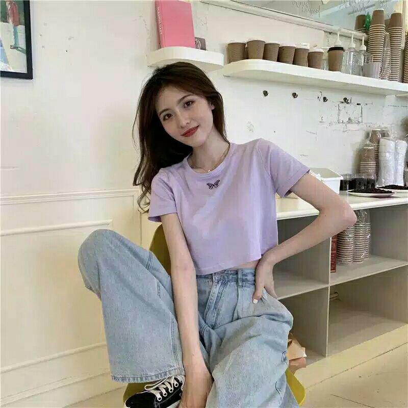 DNj KAOS CROP KUPU KECIL