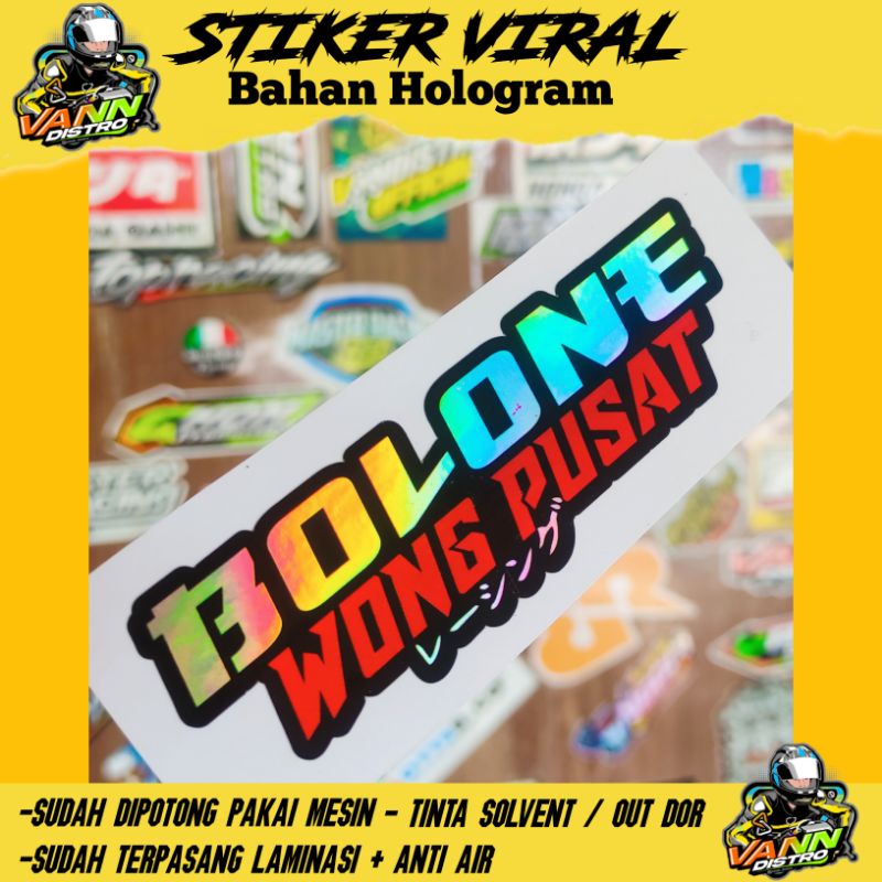 stiker pusat / stiker kata kata / stiker viral / stiker racing viral / stiker motor