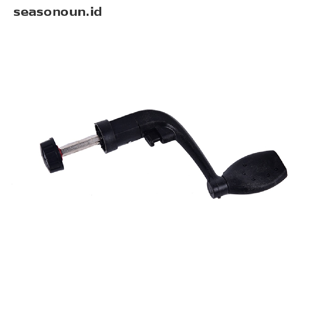 (seasonoun) 1pc Reel Pancing Bahan Plastik Warna Hitam Dengan power handle