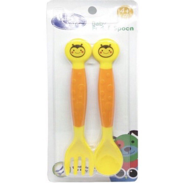 Baby Safe Spoon Fork Set SK003 - Sendok Garpu Bayi 4+