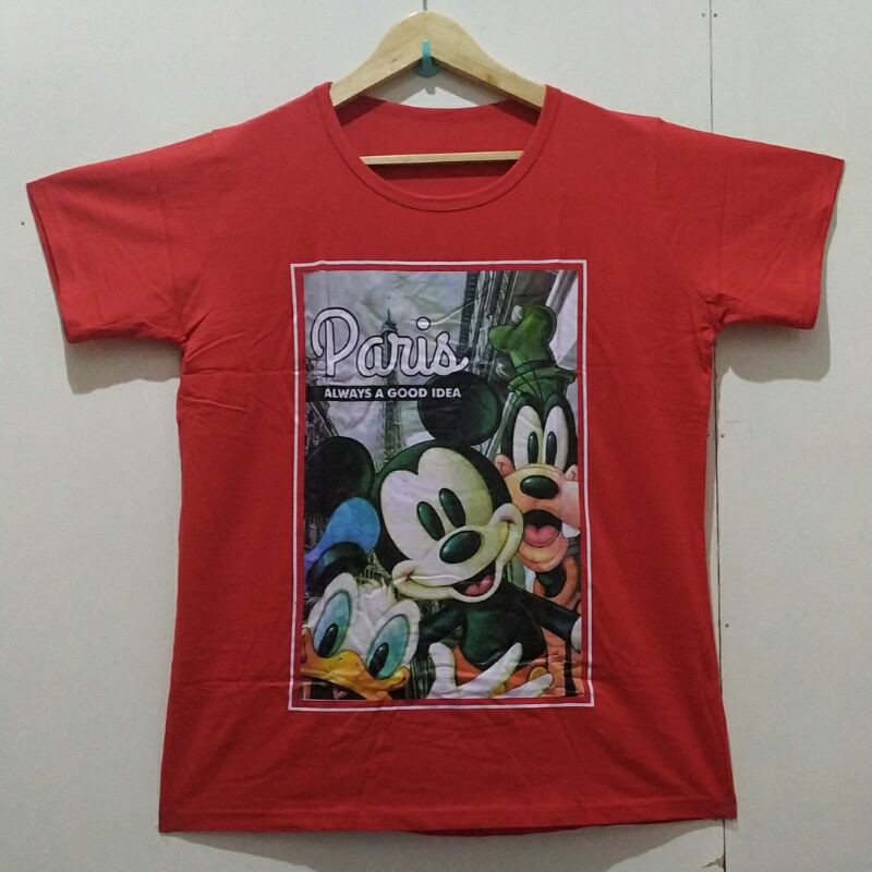 kaos oversize wanita kartun karakter miki mickey disney tshirt tumbler tee perempuan popsy oreenjy q