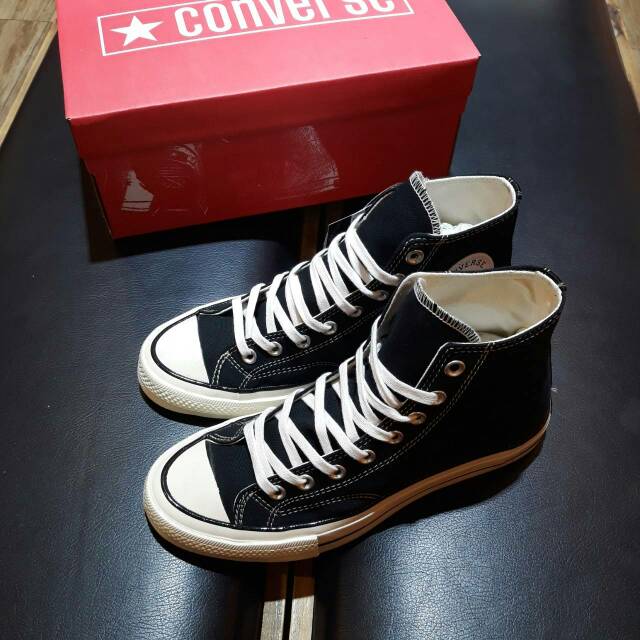 (BAYAR DI TEMPAT) CONVERSE 70s HIGH BLACKWHITE PREMIUM BNIB MADE IN VIETNAM TERMURAH TERLARIS