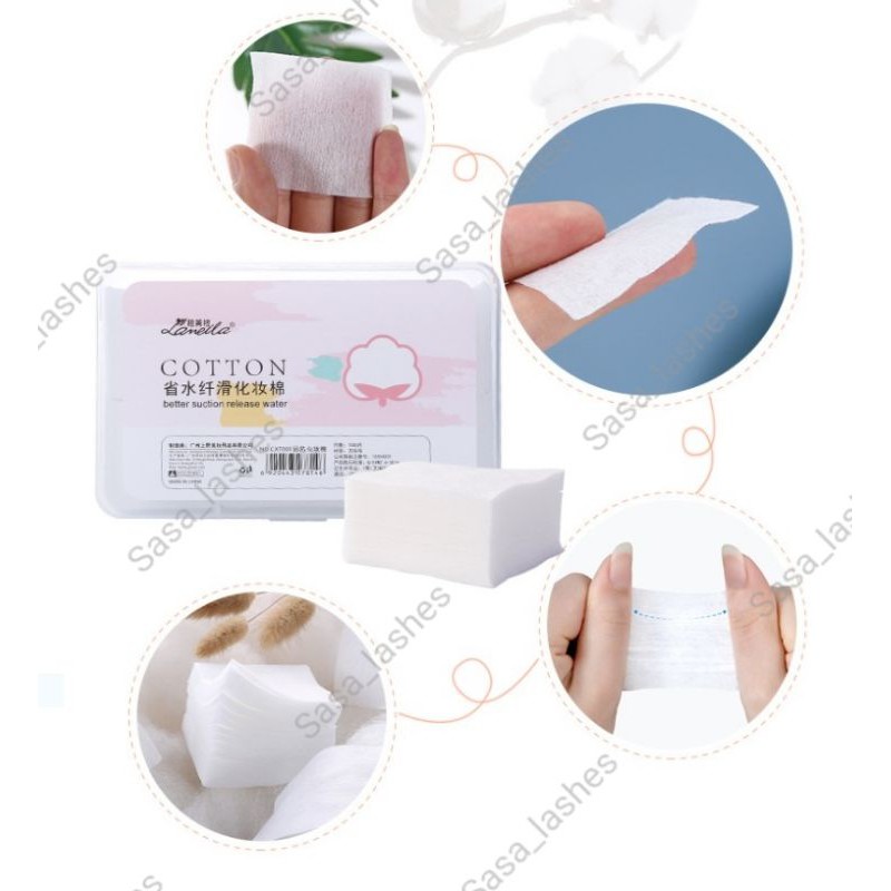 1000pcs Facial Cotton Pad/Kapas Tipis Pembersih Makeup