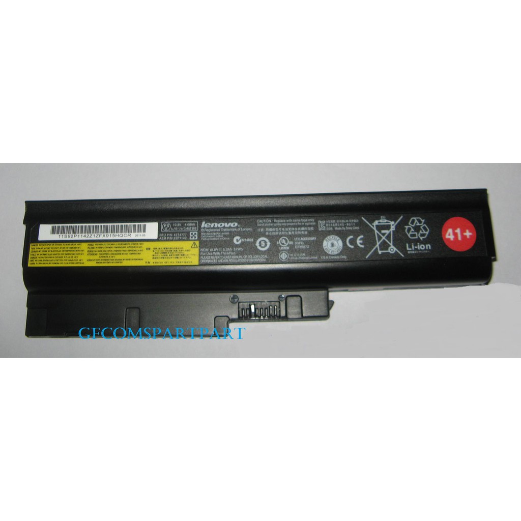 Original Baterai IBM Lenovo ThinkPad SL300, SL400, SL500, T60, T60p, R60, R60e, Z60m, Z60e Series