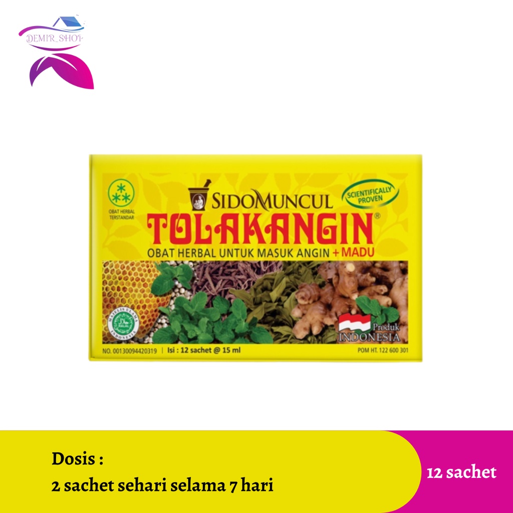 Tolak Angin Cair Dus 12 Sachet Herbal - Masuk Angin Daya Tahan Tubuh