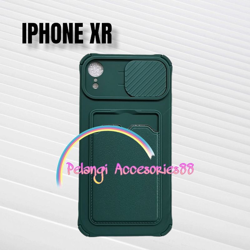 CASE IPHONE XR CASE SOFTCASE SLEDING WARNA WARNI