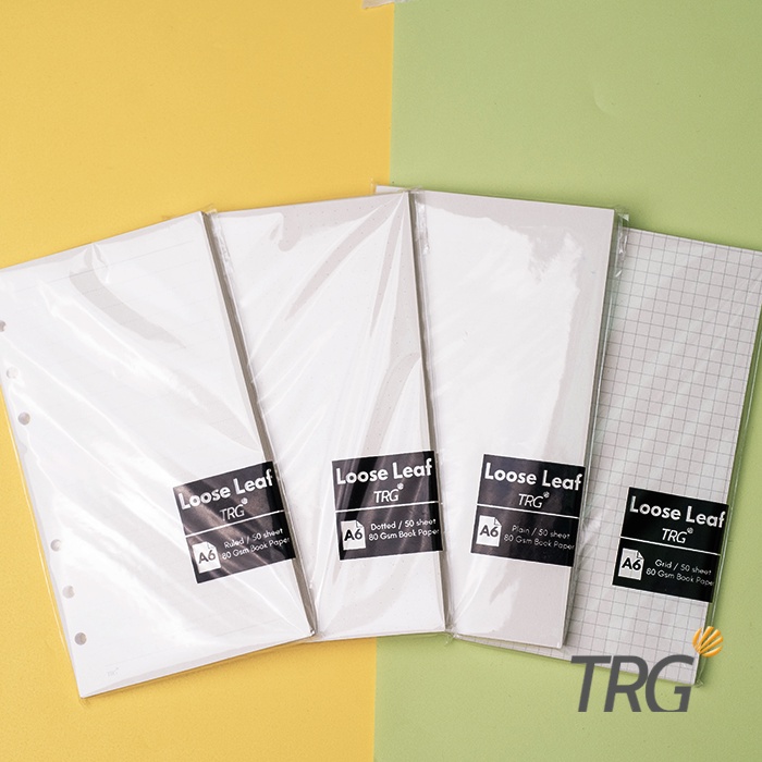 

TRG - Isi Loose Leaf Book Paper A6 TRG - Refill Binder Bookpaper Dotted Grid Plain A6 TRG