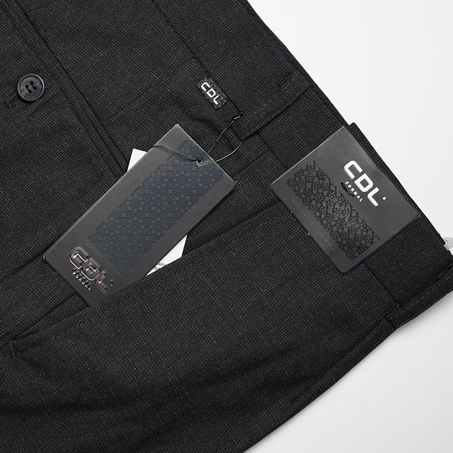 ♣ CDL CARDINAL CELANA KANTOR FORMAL PRIA, CELANA FORMAL PANJANG REGULAR BAHAN DASAR KAIN WOLL HITAM 