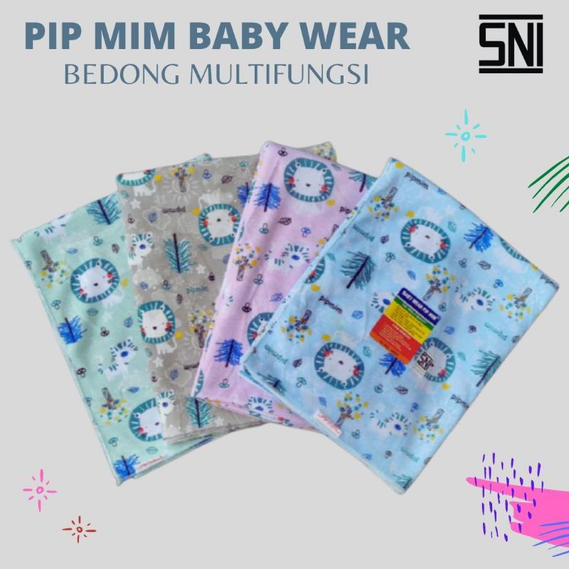 Bedong Bayi Multifungsi Printing/Bedong Bayi Halus SNI Pip Mim