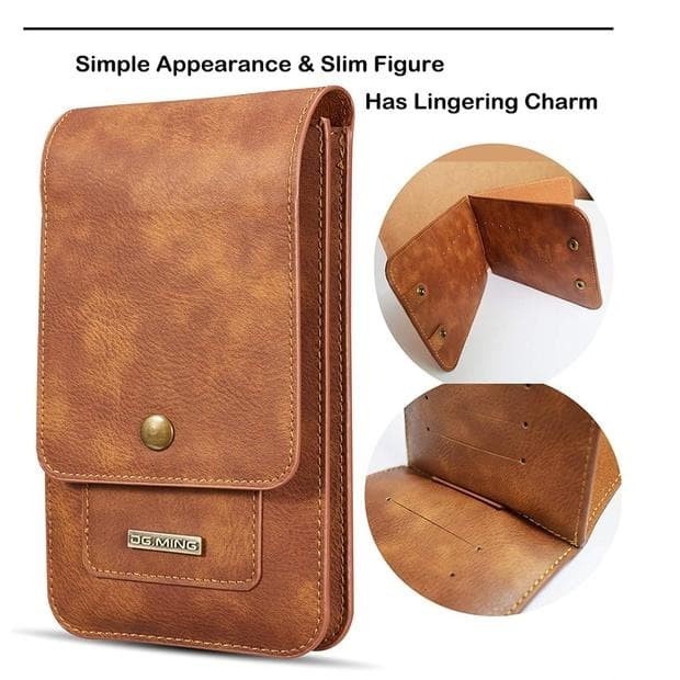 SAMSUNG NOTE 8 HOLSTER LEATHER CLIP BELT POUCH WALLET COVER SARUNG