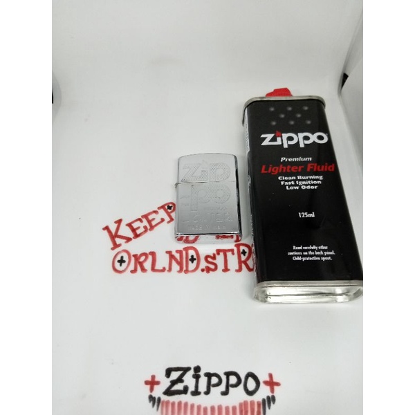 ZIPPO ORI 2X DENTING DAN MINYAK 125ML