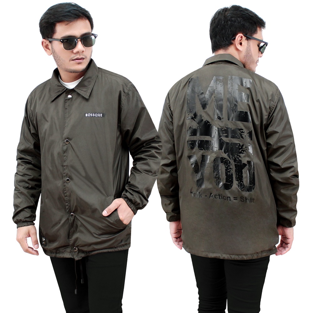 Clearance Sale / Cuci Gudang- Coach Jaket Original Windbreaker Jaket Pria Jaket Parasut Pria Terbaru