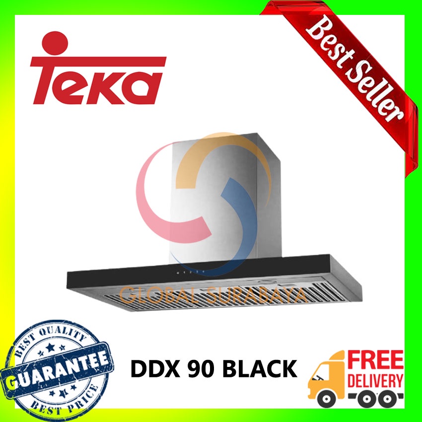 COOKER HOOD TEKA DDX 90 BLACK WALL CHIMNEY HOOD