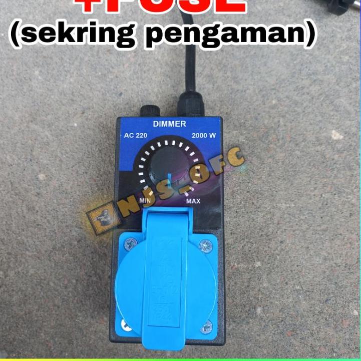 ⚡Terbaik DIMMER 2000 WATT AC peredup lampu pengatur kecepatan mesin gerinda bor kipas angin | BIG SA
