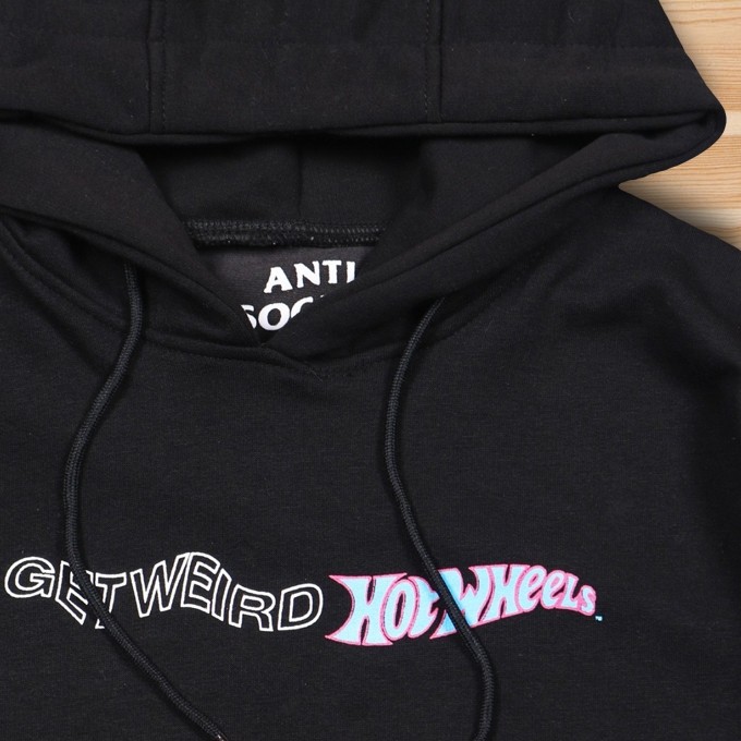 Jual Hoodie Anti Social Social Club Assc Get Weird Hot Wheels Font Text  Sweatshirt | Shopee Indonesia