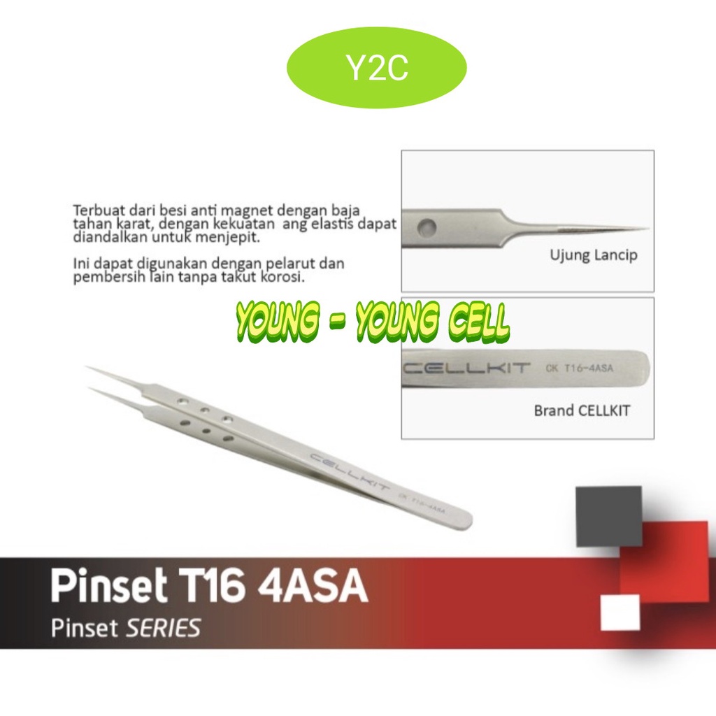 PINSET STAINLESS CELLKIT T16 4ASA / ALAT SERVIS SERVICE HP LENGKAP TERLENGKAP TERMURAH