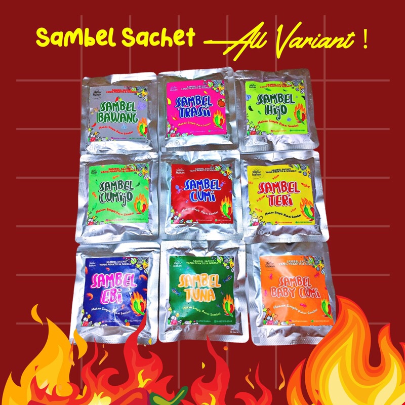 

Paket Sambal Shofiarmakan | Sambal Sachet All Varian, 9 Varian