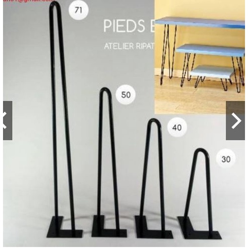 Hairpin legs kaki meja besi