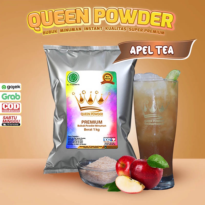 

Bubuk Minuman Queen Powder Premium Rasa Apple Tea 1Kg