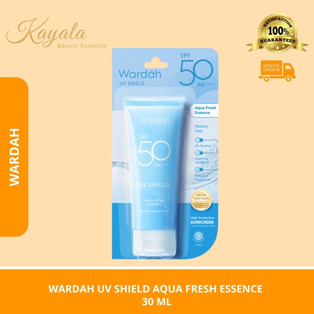 Jual WARDAH UV SHIELD AQUA FRESH ESSENCE SPF 50 PA+++ 30 ML - SUNSCREEN ...