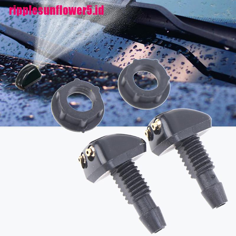 2pcs Nozzle Spray Wiper Kaca Depan Mobil Universal