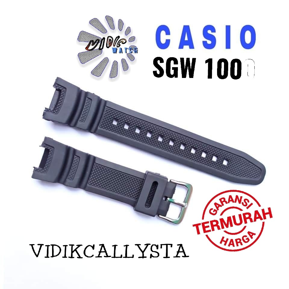 Casio Sgw 100 Sgw-100 Sgw100 Strap Tali Jam Casio Premium