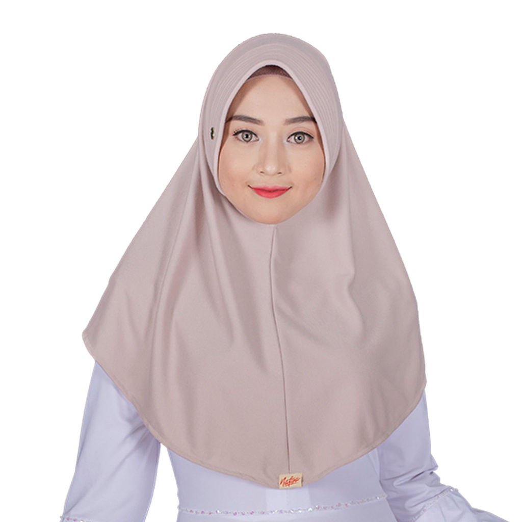 KERUDUNG JILBAB Nafisa Asha size M Jilbab Instan Polos Bahan Kaos Premium | Hijab Instan Bergo Pad Antem