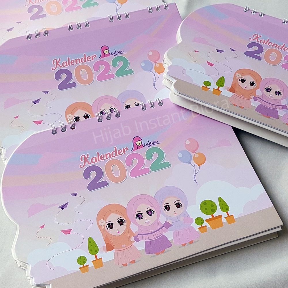 Kalender Meja MiuLan 2022 Gambar Kartun Miuchan Lucu