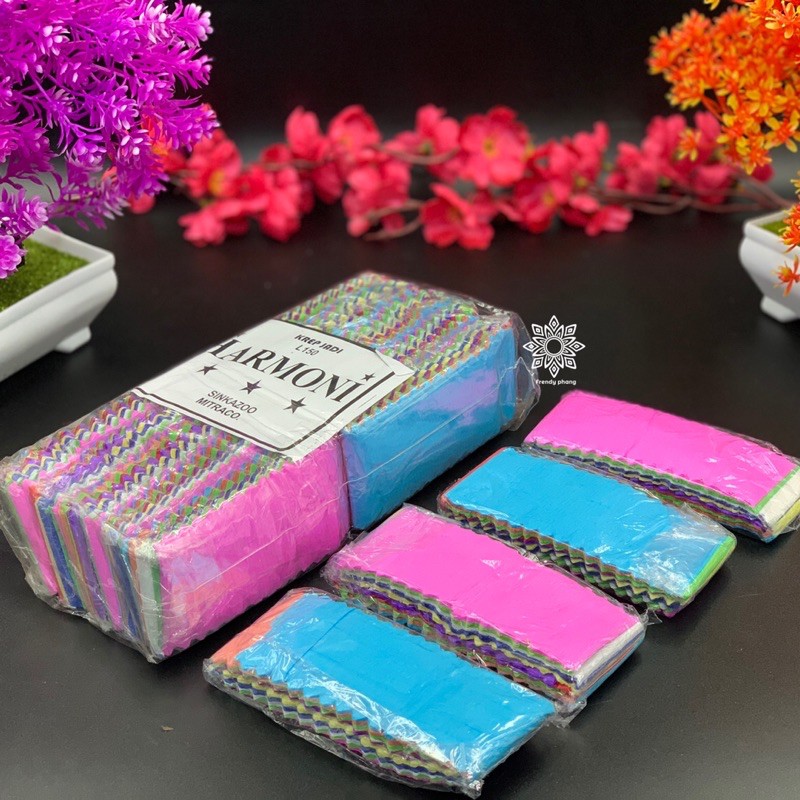 

Kertas krep potong warna warni Harmoni 45mm