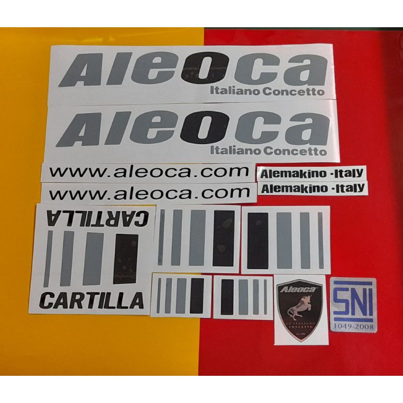 Stiker Sepeda Aleoca Cartilla