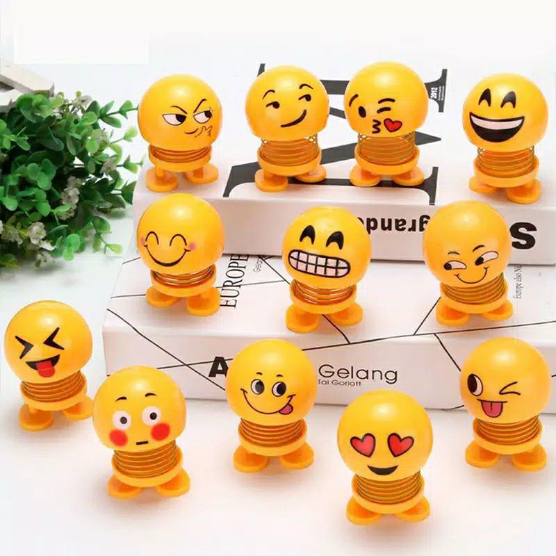 Brgunik - R152 Boneka Emoticon Emoji Goyang / Emoji doll LED Shaking Head