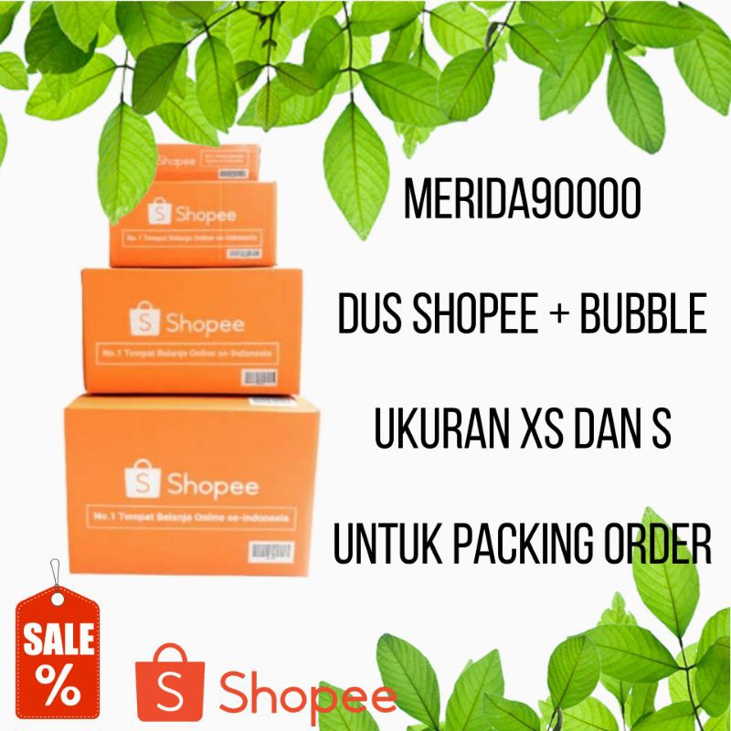 Kardus Shopee + Bubble Wrap