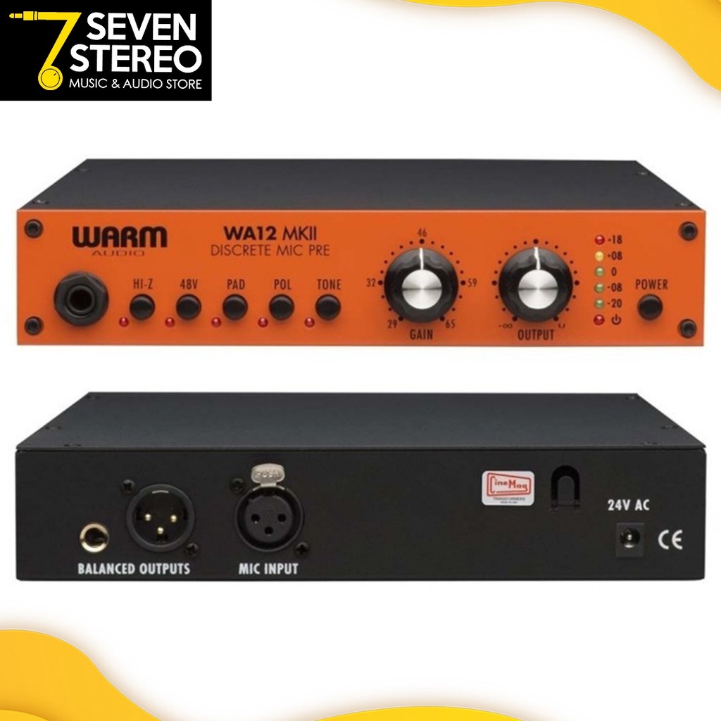 Warm Audio WA12 WA-12 MKII Discrete Microphone Preamp
