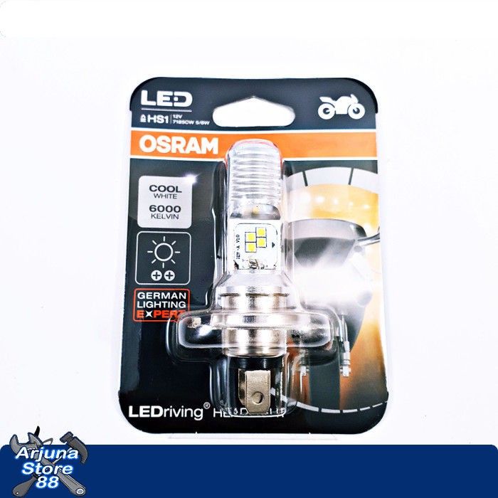 Lampu Bohlam LED Osram H4 Sport Scoopy Ninja CBR Dll Kaki 3 Lampu