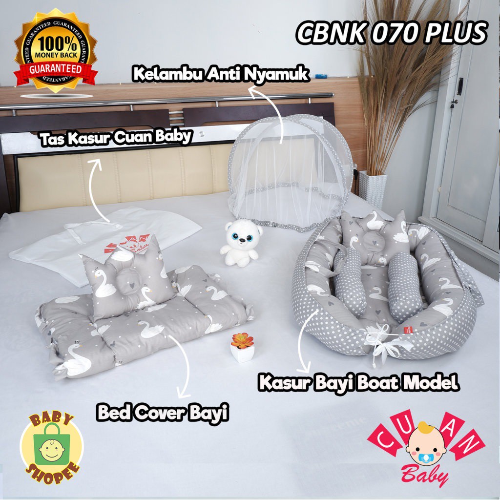 CBNK 070 PLUS Kasur  Bayi Set Bantal  Guling Kelambu dan Bed 